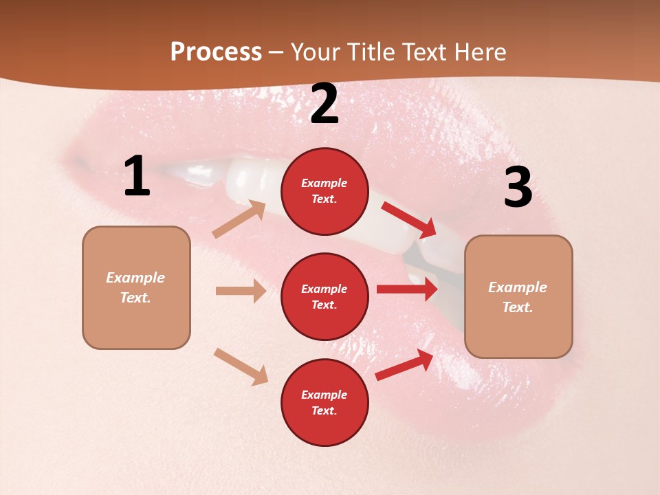 Girls Extreme Face PowerPoint Template