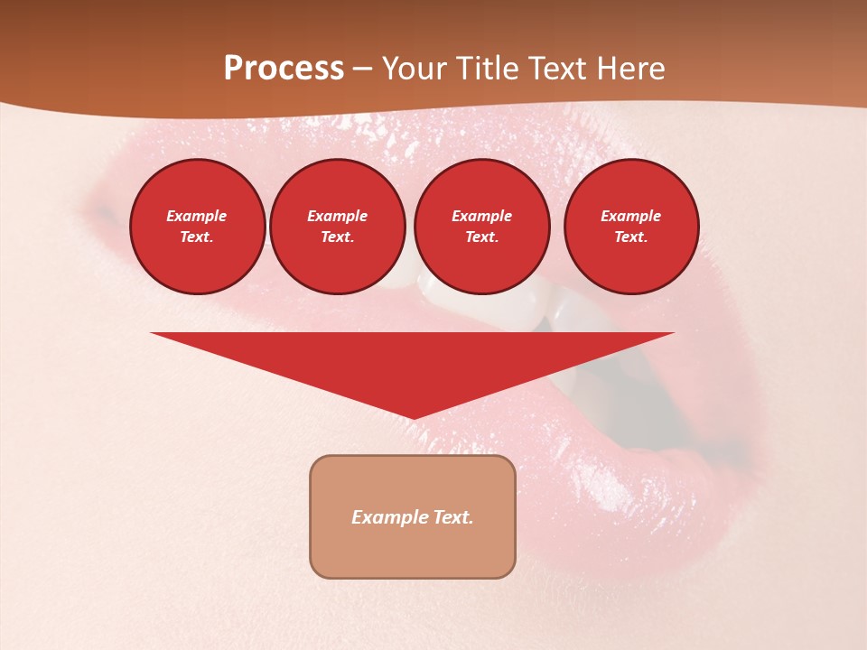 Girls Extreme Face PowerPoint Template