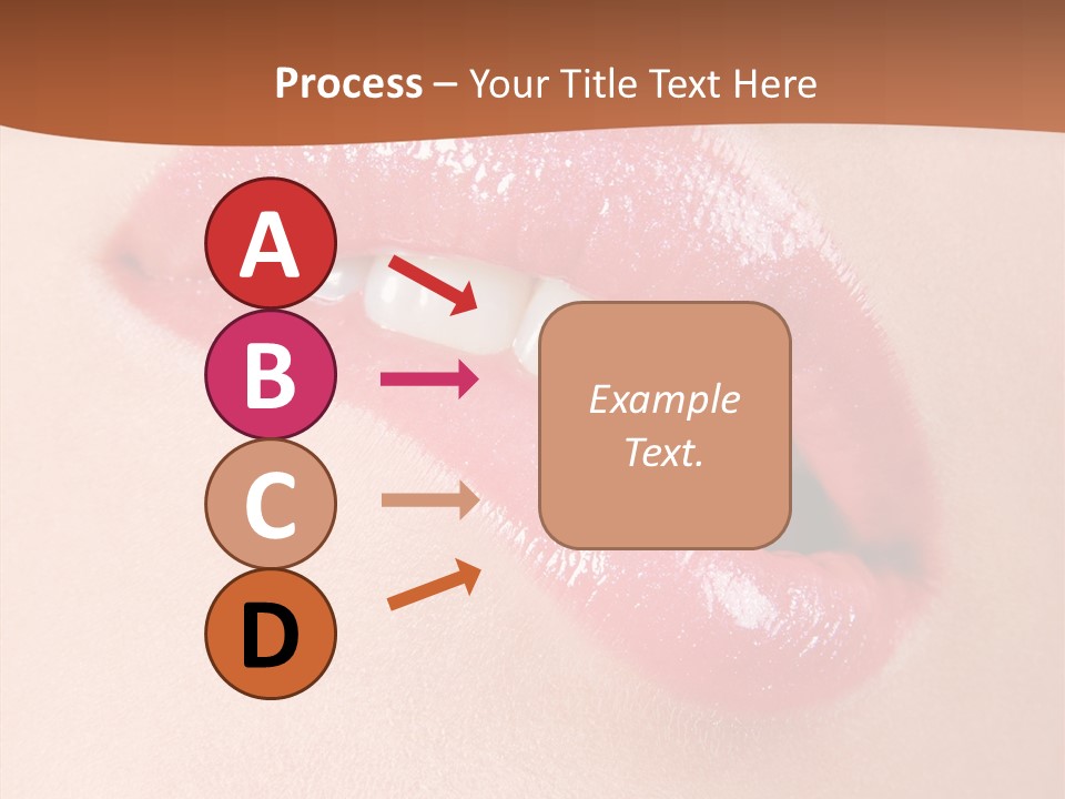 Girls Extreme Face PowerPoint Template