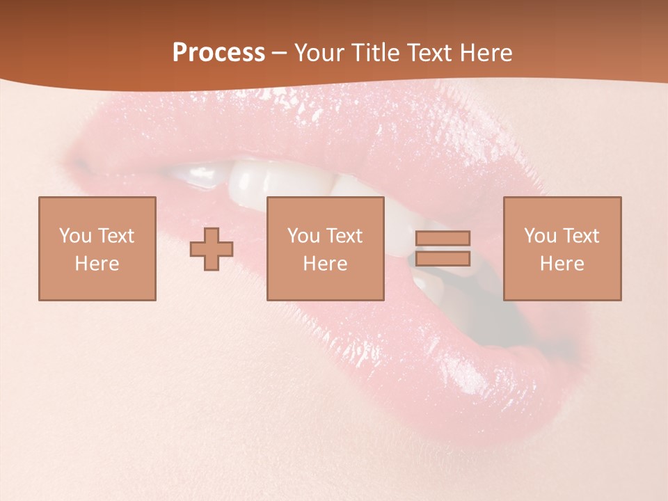 Girls Extreme Face PowerPoint Template