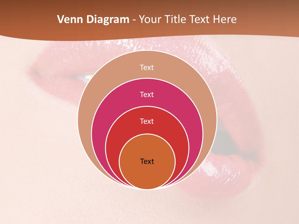 Girls Extreme Face PowerPoint Template