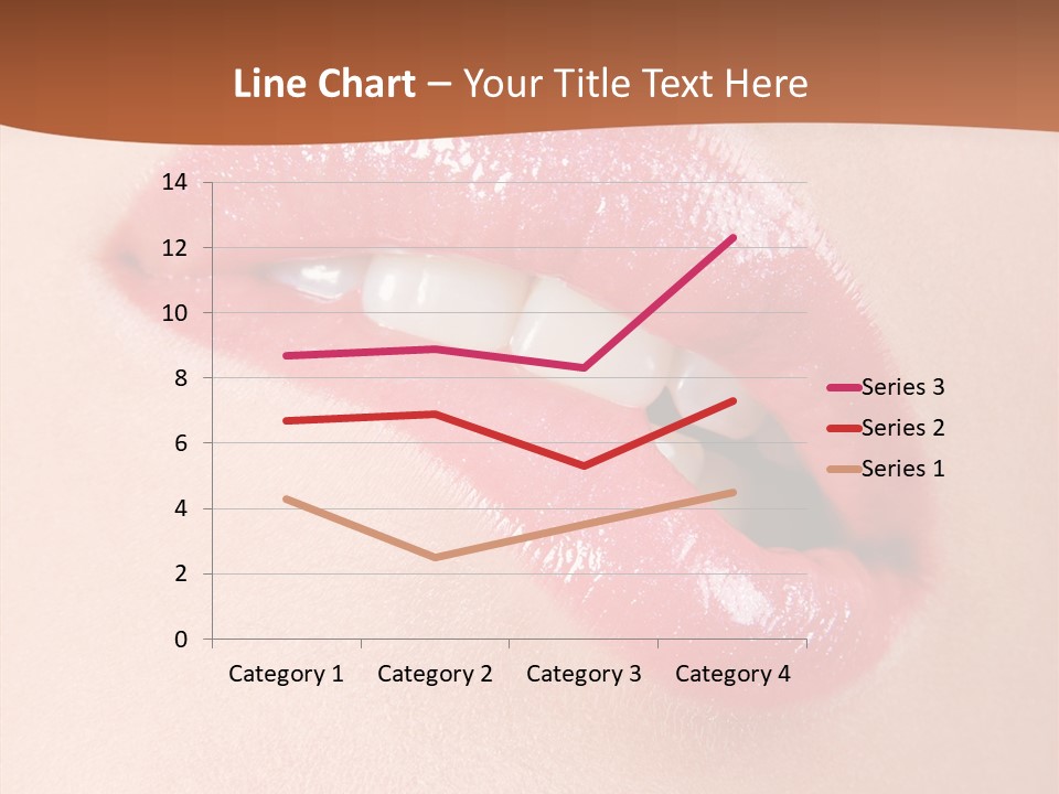 Girls Extreme Face PowerPoint Template