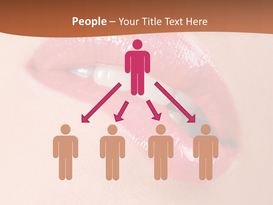 Girls Extreme Face PowerPoint Template