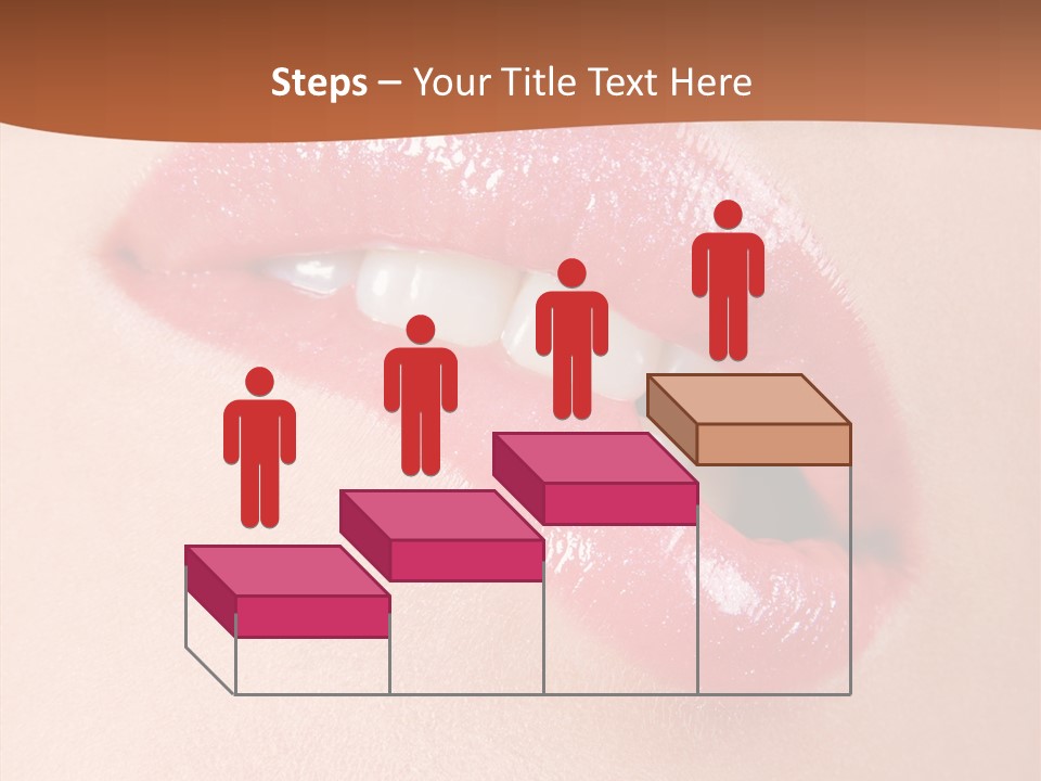 Girls Extreme Face PowerPoint Template