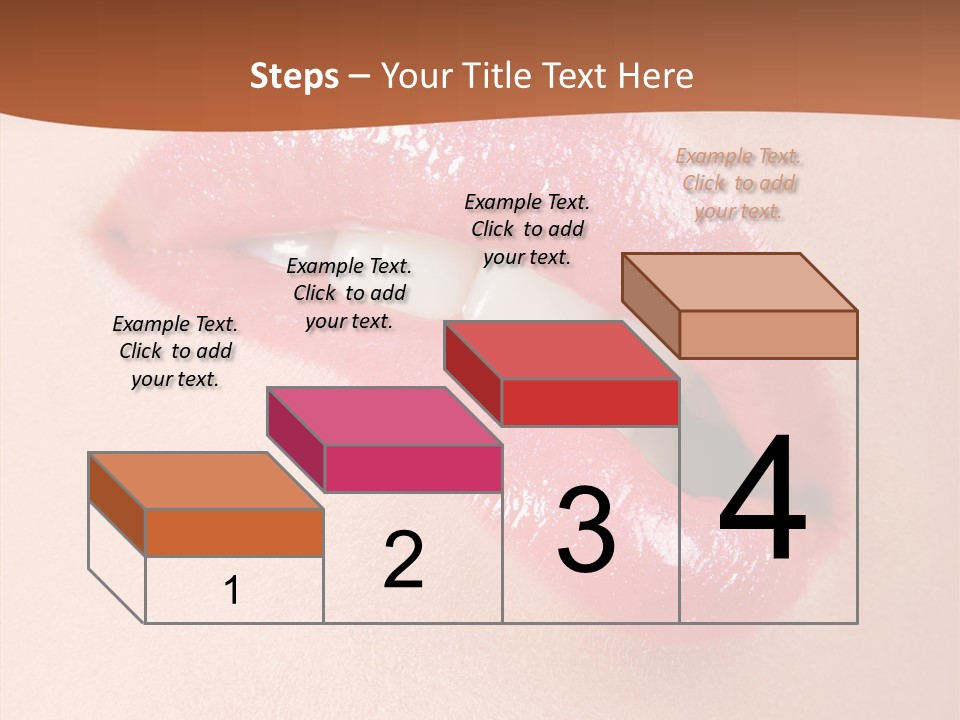 Girls Extreme Face PowerPoint Template