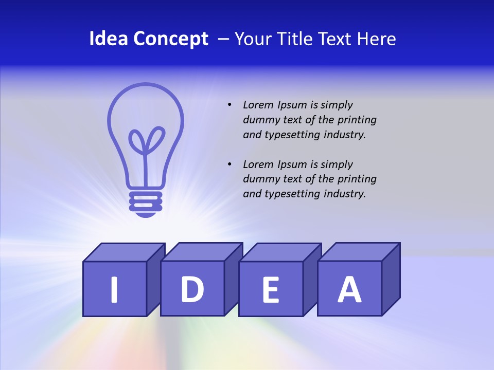 Abstract Color White PowerPoint Template