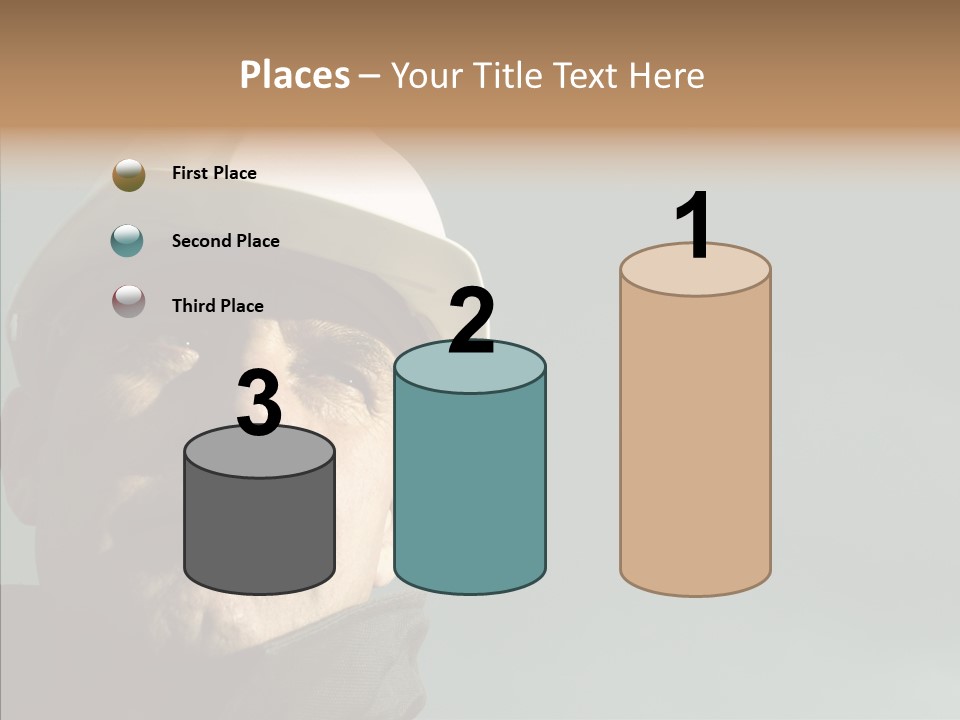 Hardhat Person Middle PowerPoint Template