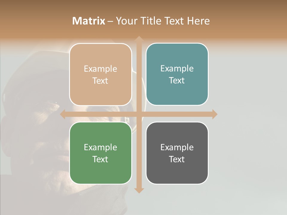 Hardhat Person Middle PowerPoint Template