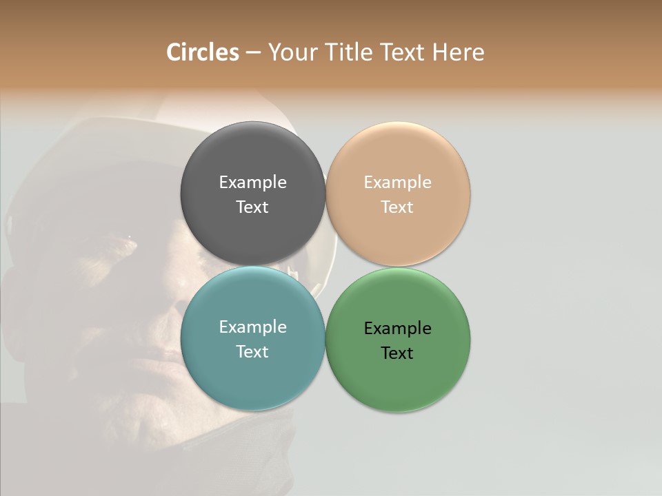 Hardhat Person Middle PowerPoint Template