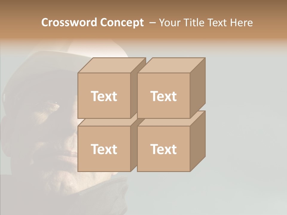 Hardhat Person Middle PowerPoint Template