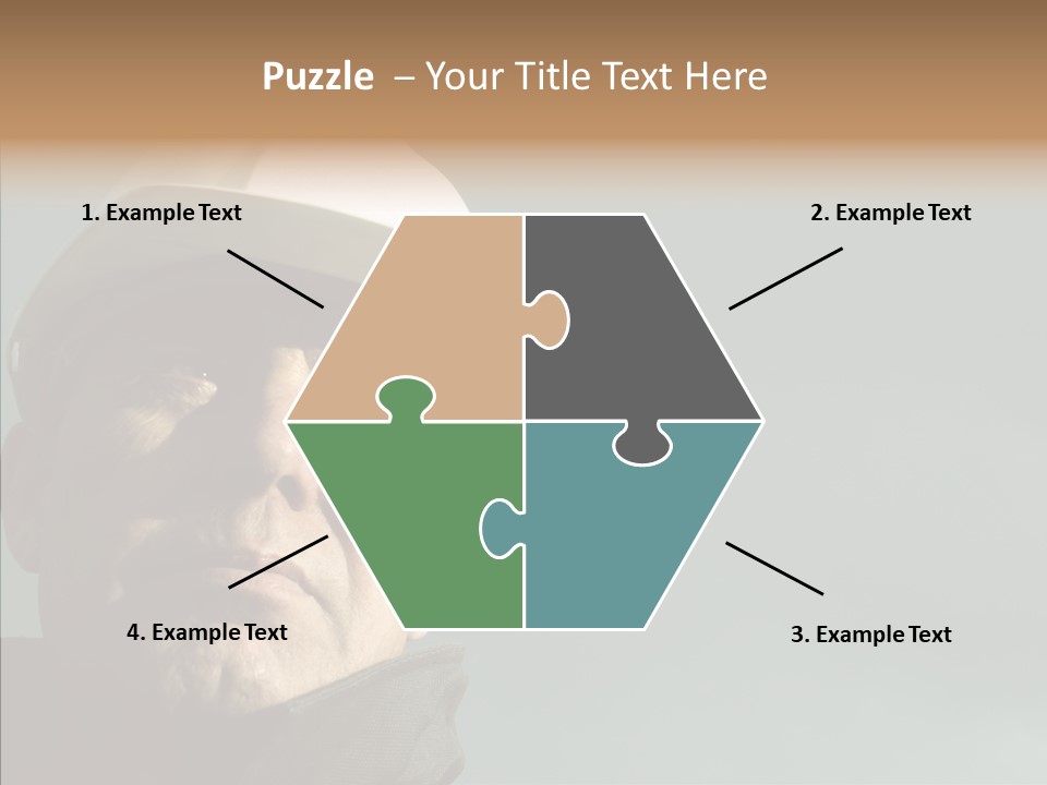 Hardhat Person Middle PowerPoint Template