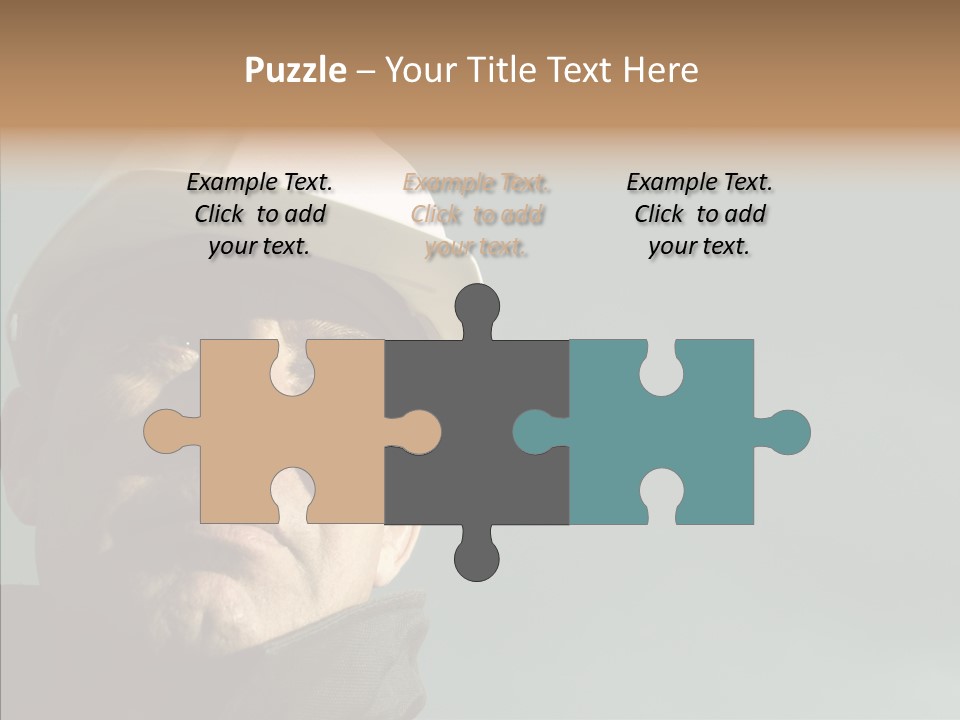 Hardhat Person Middle PowerPoint Template