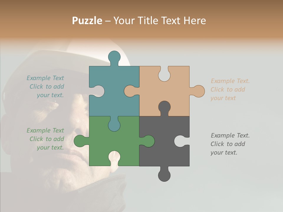 Hardhat Person Middle PowerPoint Template
