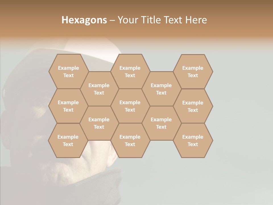 Hardhat Person Middle PowerPoint Template