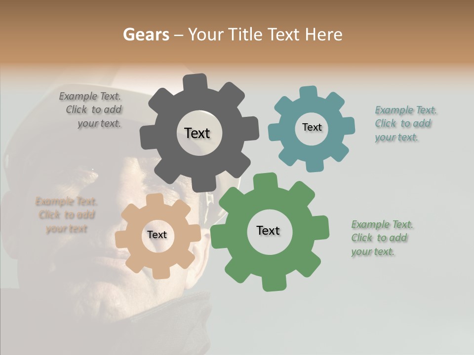 Hardhat Person Middle PowerPoint Template