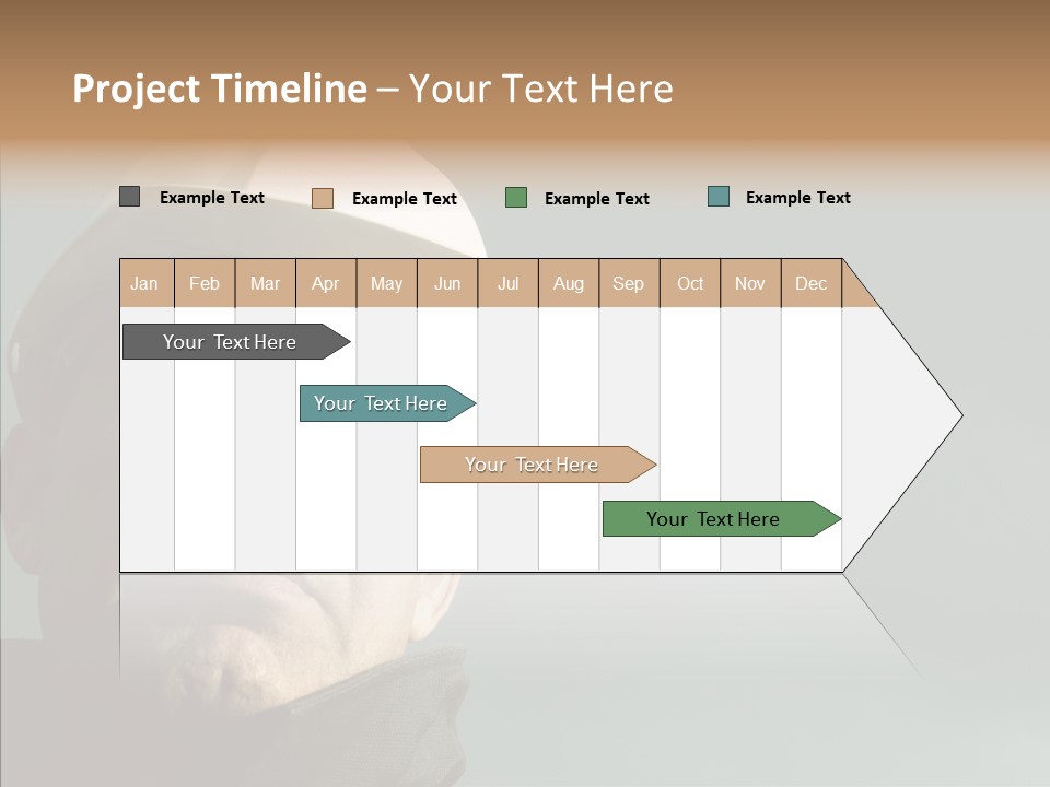 Hardhat Person Middle PowerPoint Template