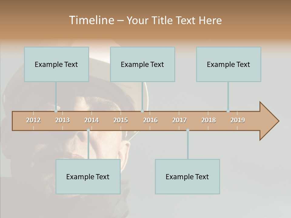 Hardhat Person Middle PowerPoint Template