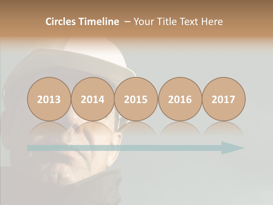 Hardhat Person Middle PowerPoint Template