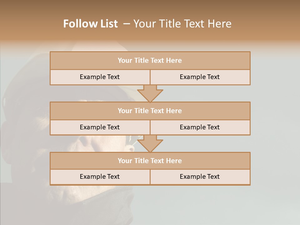 Hardhat Person Middle PowerPoint Template