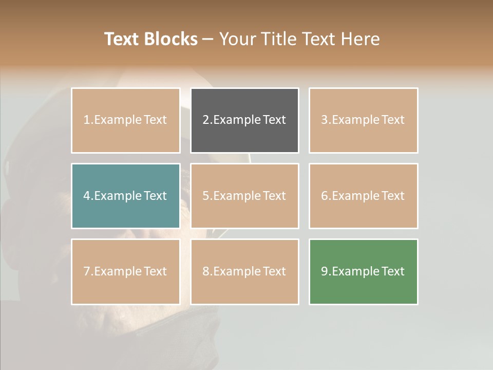 Hardhat Person Middle PowerPoint Template
