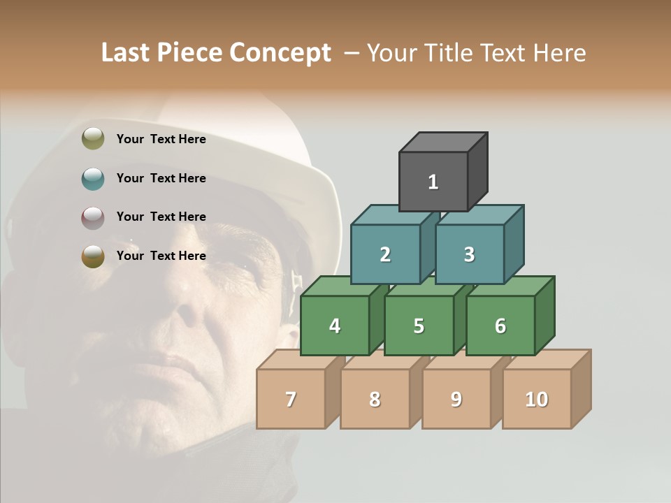 Hardhat Person Middle PowerPoint Template