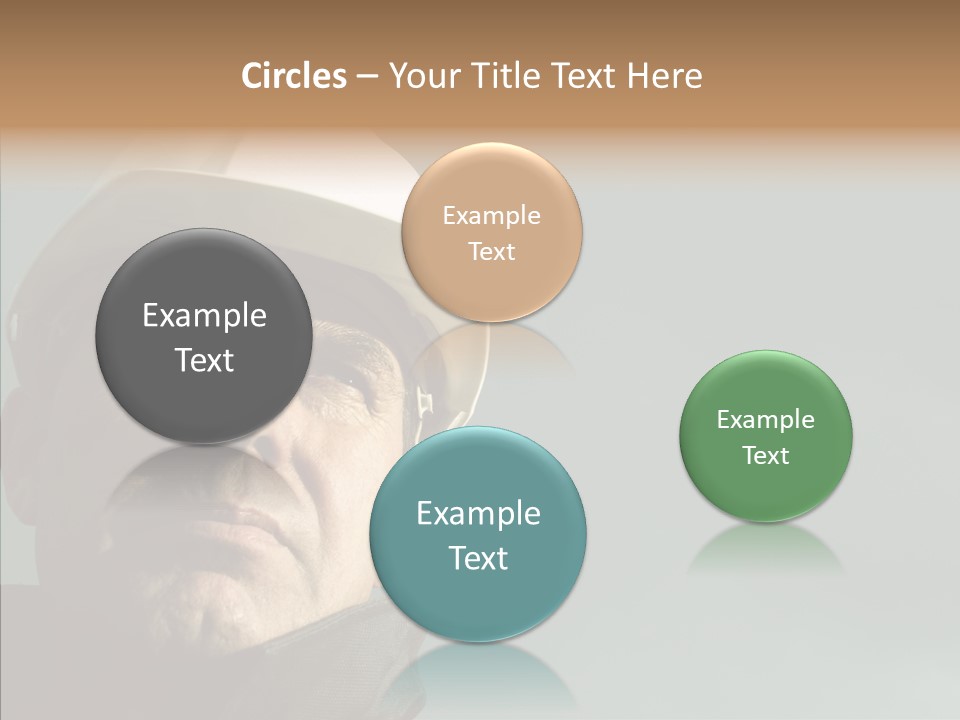 Hardhat Person Middle PowerPoint Template