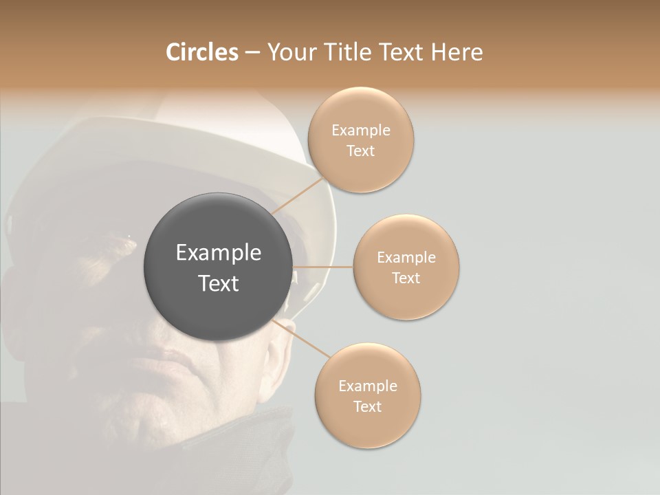 Hardhat Person Middle PowerPoint Template