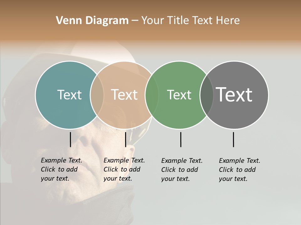 Hardhat Person Middle PowerPoint Template