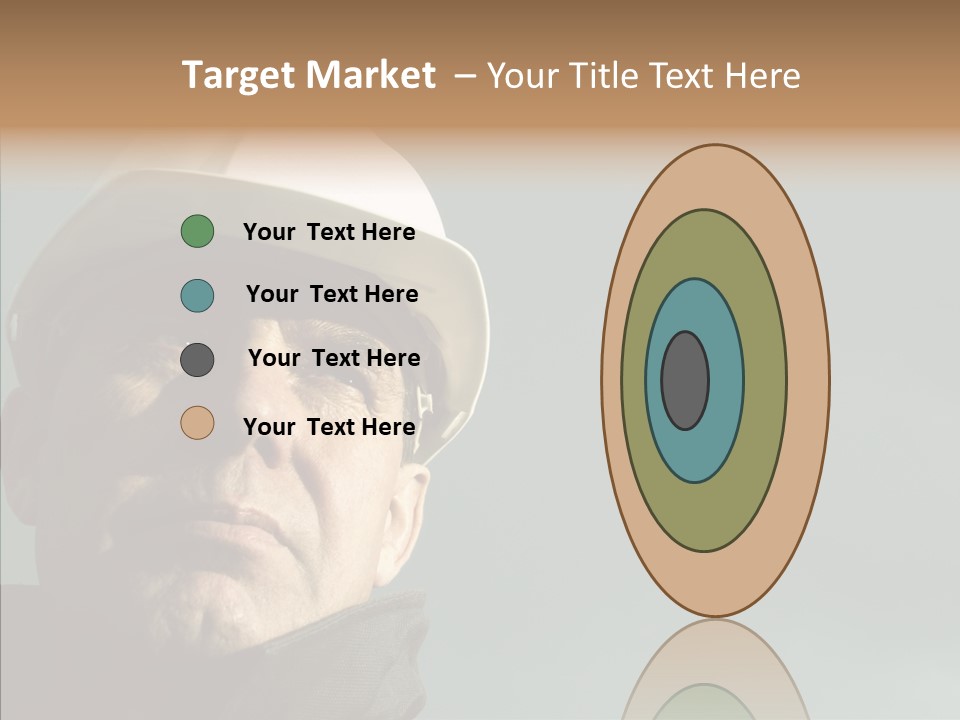 Hardhat Person Middle PowerPoint Template
