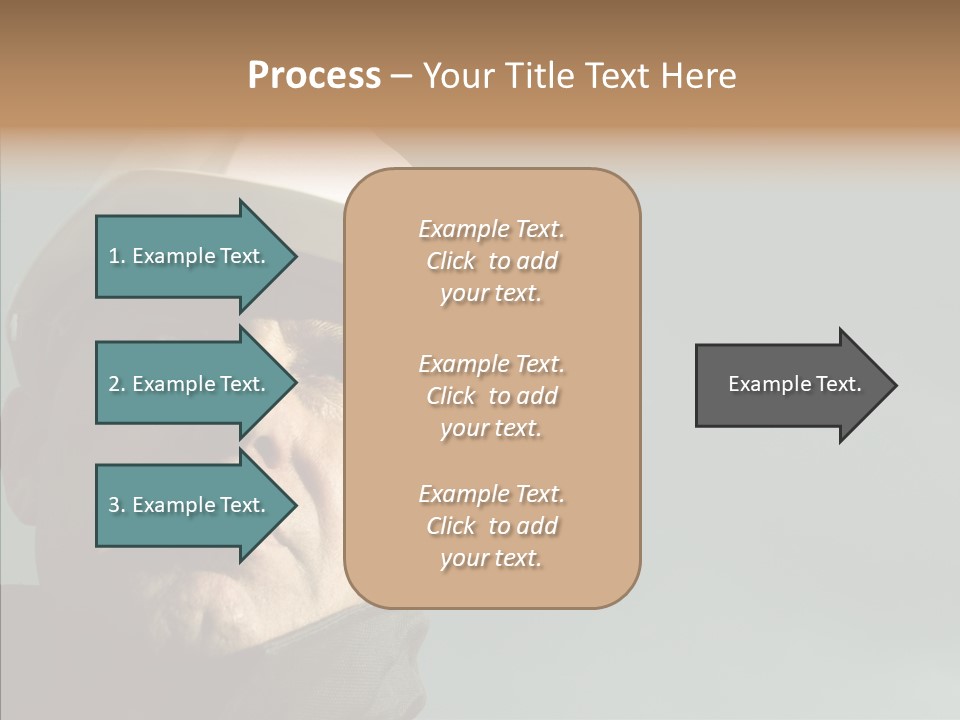 Hardhat Person Middle PowerPoint Template