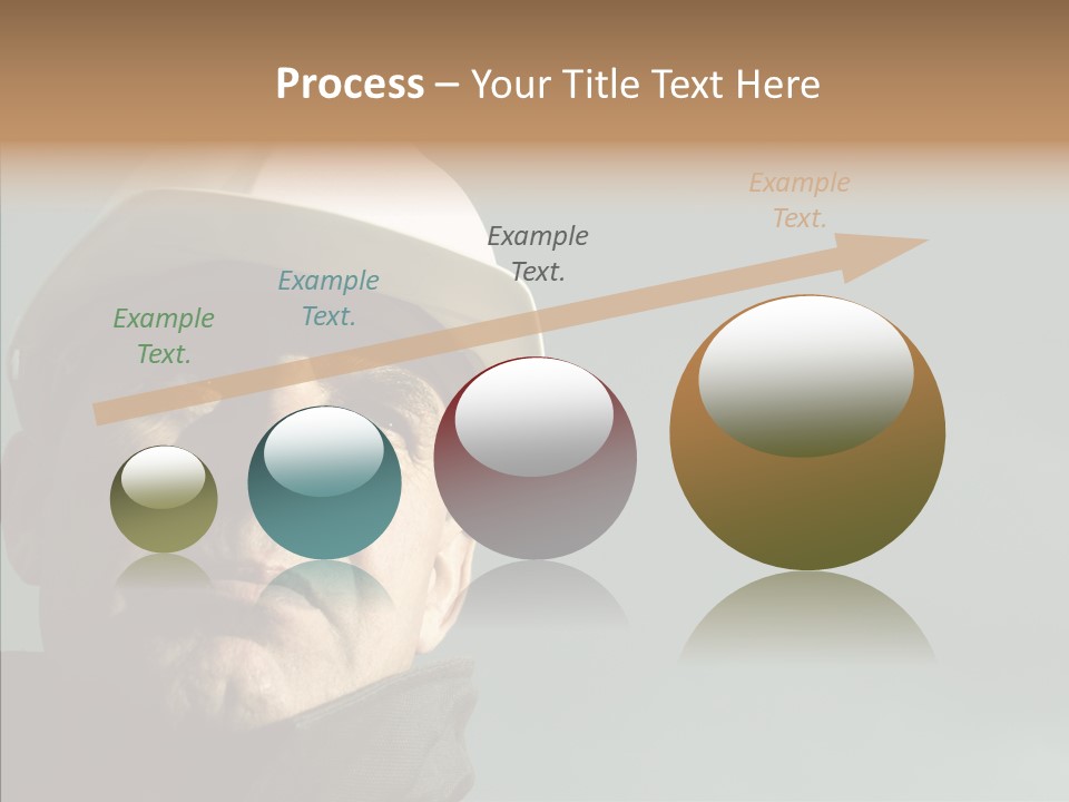 Hardhat Person Middle PowerPoint Template