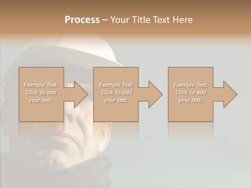Hardhat Person Middle PowerPoint Template