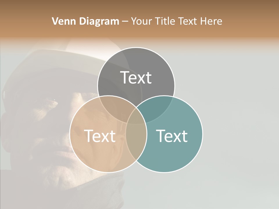 Hardhat Person Middle PowerPoint Template