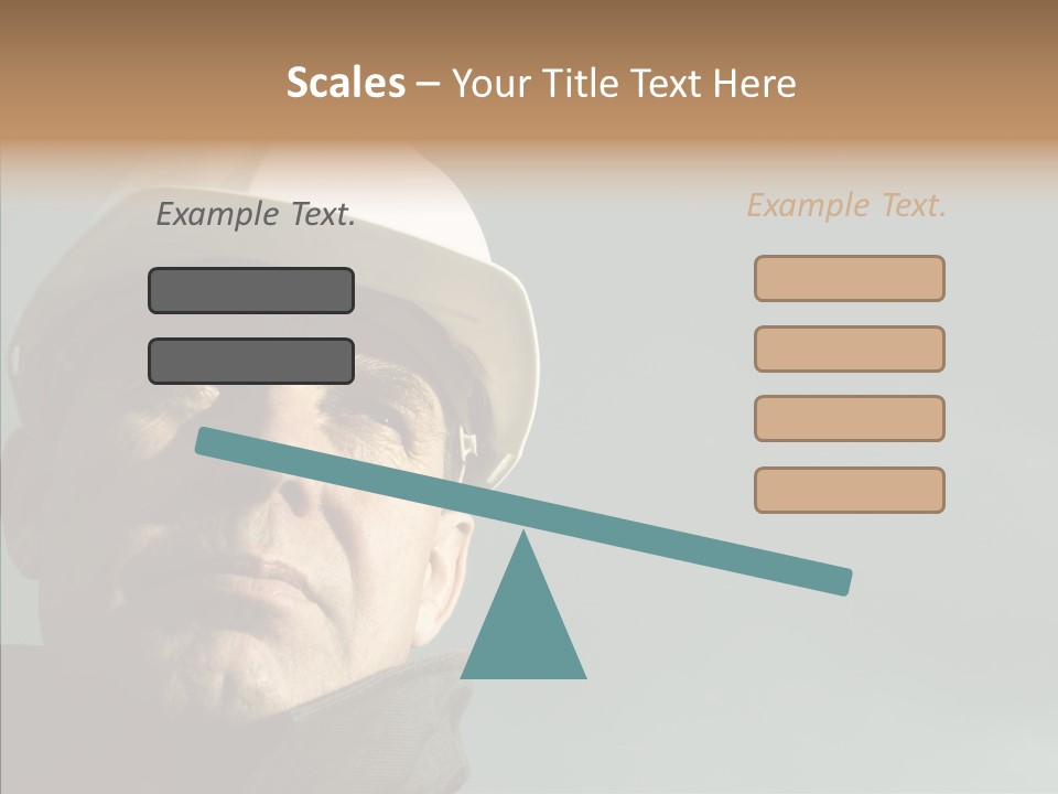 Hardhat Person Middle PowerPoint Template