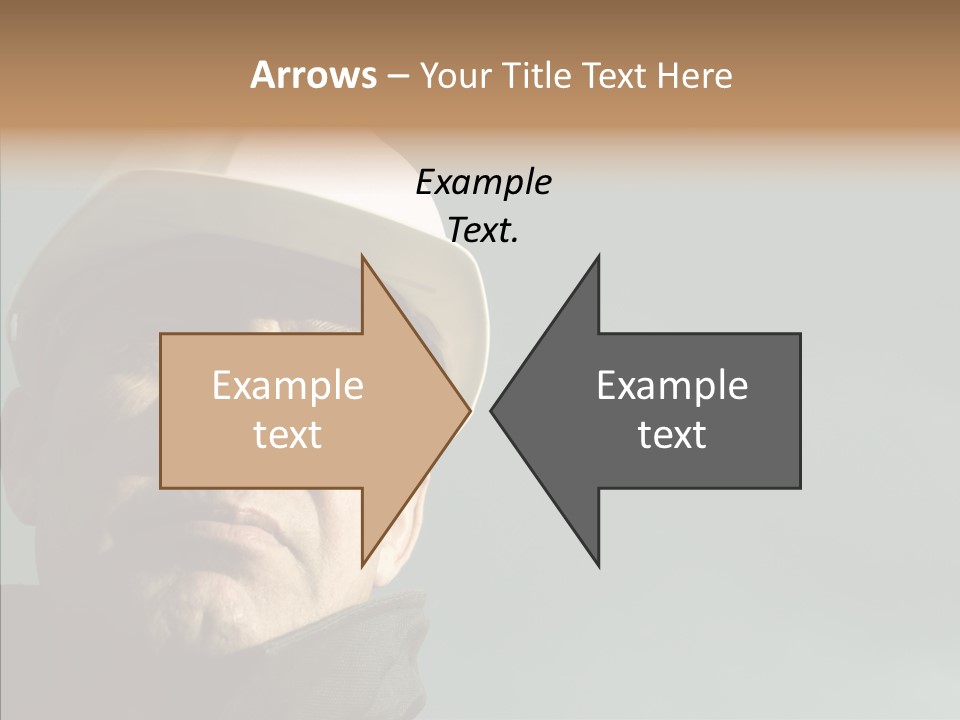 Hardhat Person Middle PowerPoint Template