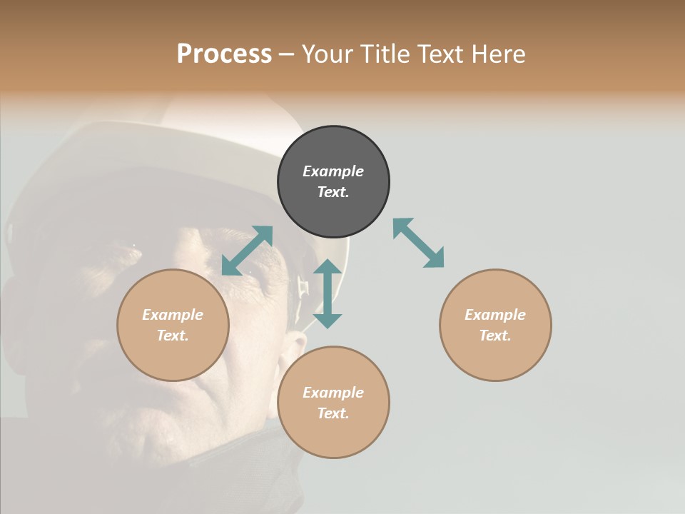 Hardhat Person Middle PowerPoint Template