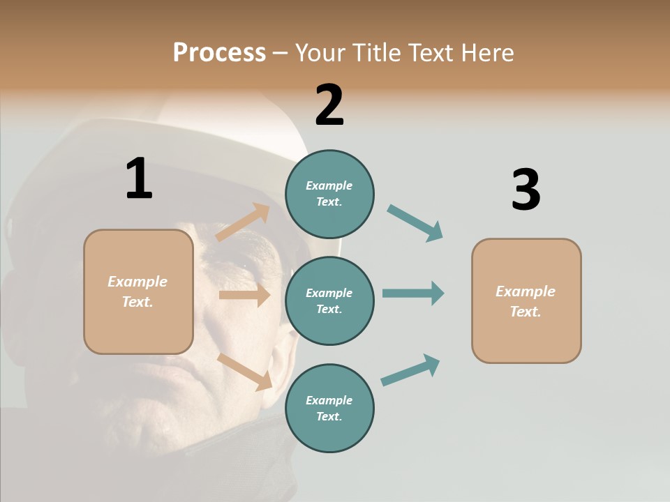 Hardhat Person Middle PowerPoint Template