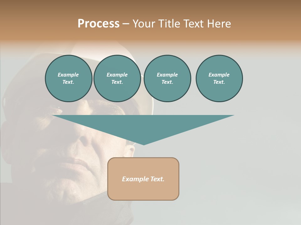 Hardhat Person Middle PowerPoint Template