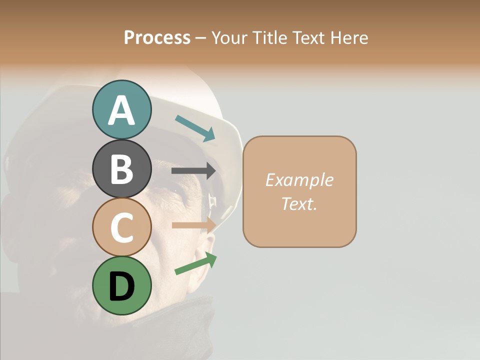 Hardhat Person Middle PowerPoint Template
