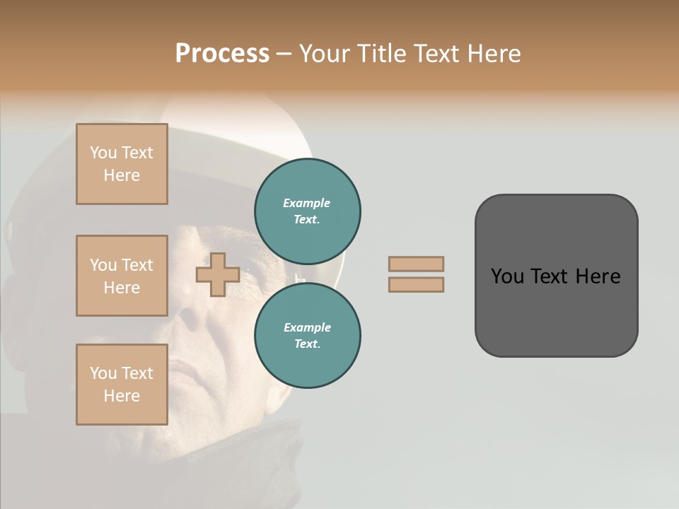 Hardhat Person Middle PowerPoint Template