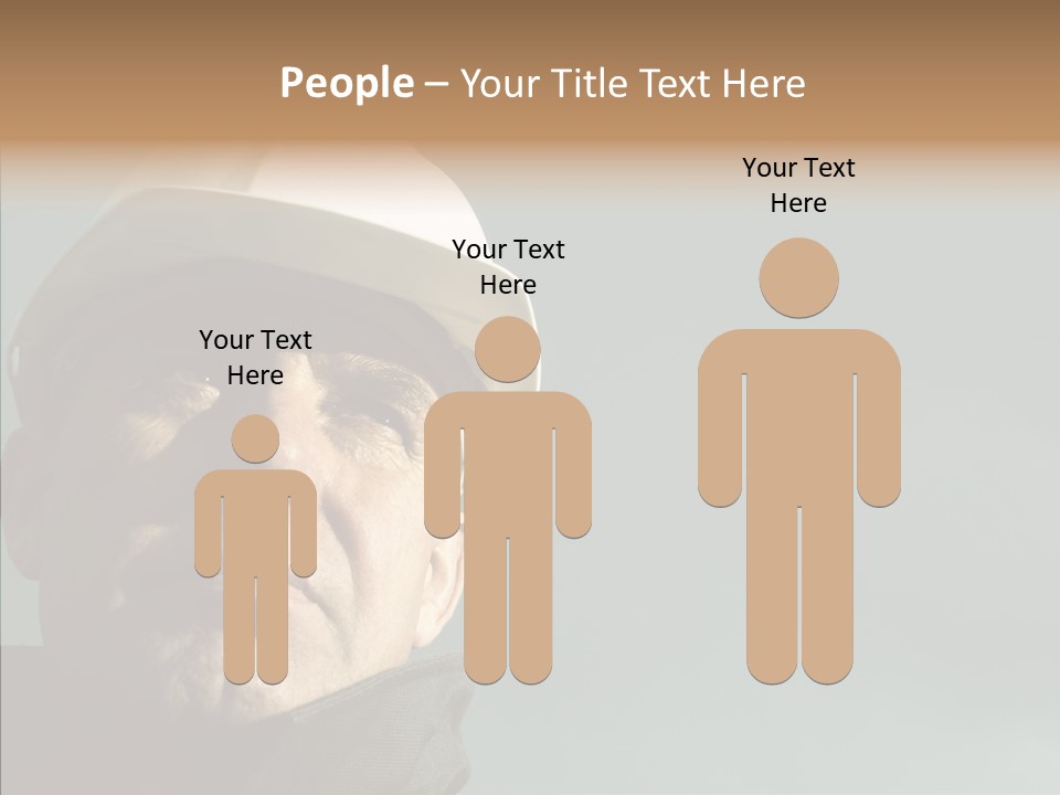 Hardhat Person Middle PowerPoint Template