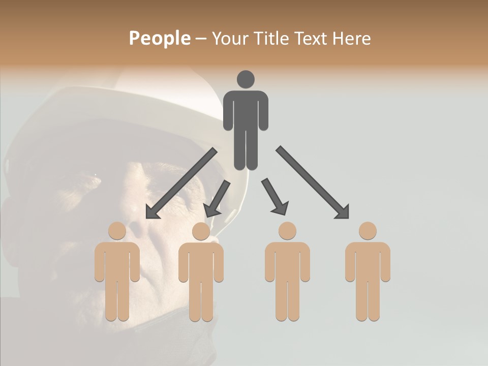 Hardhat Person Middle PowerPoint Template