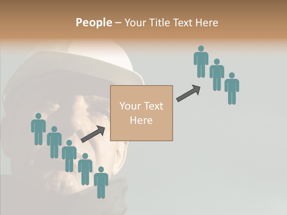 Hardhat Person Middle PowerPoint Template
