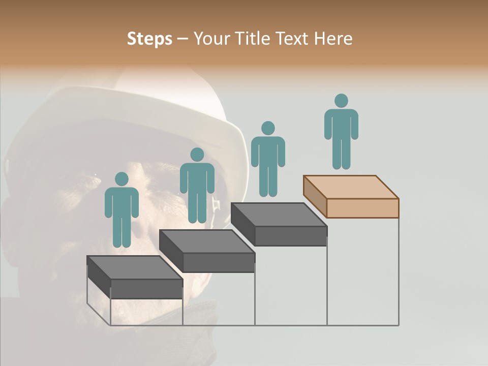 Hardhat Person Middle PowerPoint Template