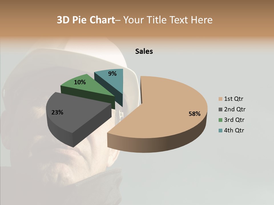 Hardhat Person Middle PowerPoint Template