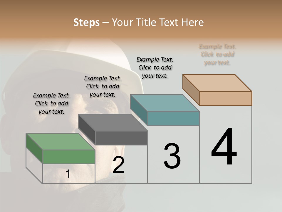 Hardhat Person Middle PowerPoint Template