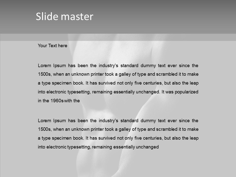 Fantastic Macho Back PowerPoint Template