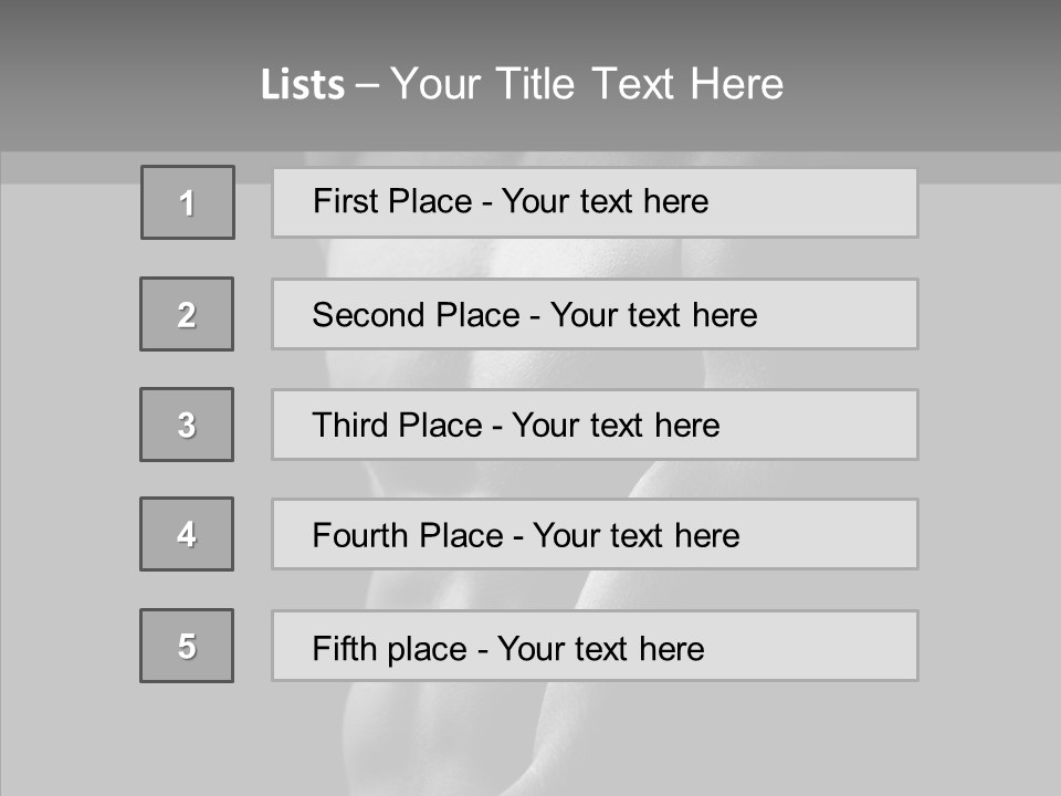 Fantastic Macho Back PowerPoint Template