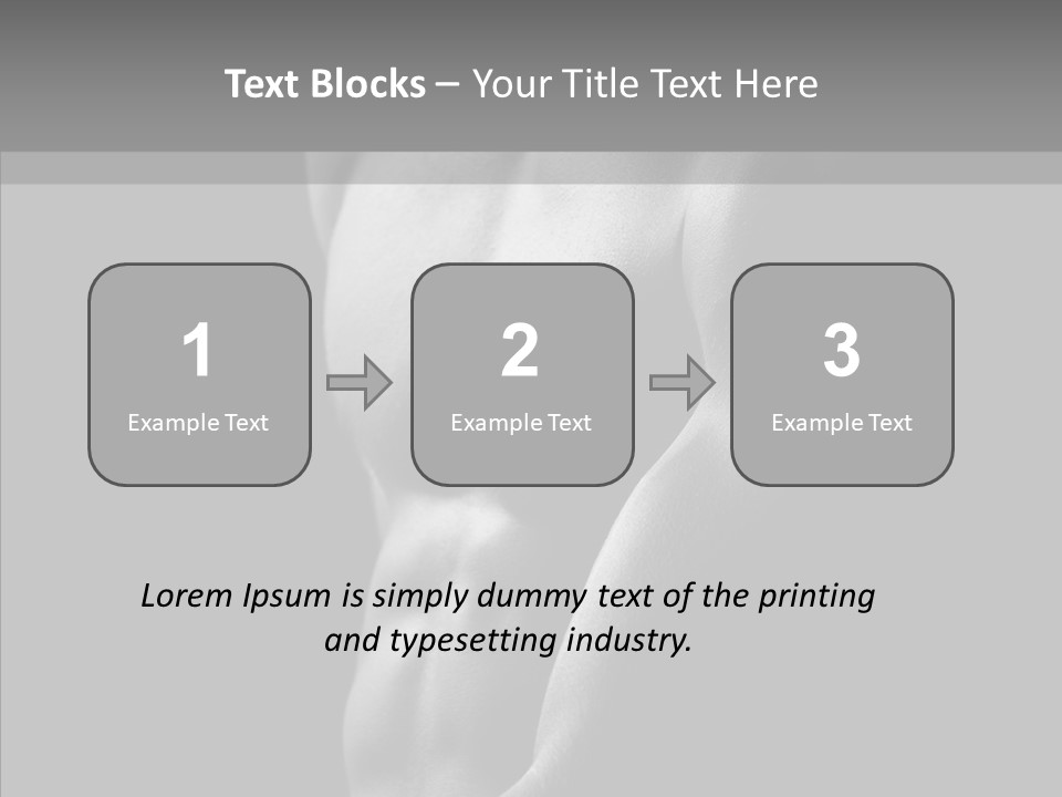 Fantastic Macho Back PowerPoint Template