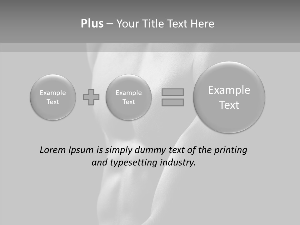 Fantastic Macho Back PowerPoint Template